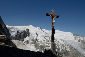 Löbbentörl mit Großvenediger und Schlatenkees, Aufstieg Kristallwand