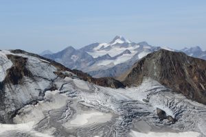 Wildspitze und Sulztalferner gesehen vom Hinteren Daunkopf