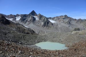 Gletschersee und Wilde Leck, Aufstieg Hinterer Daunkopf