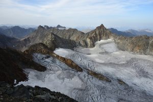 Schrandele mit Schwarzenbergferner, Aufstieg Schrankogel