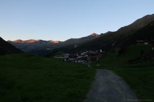 Sonnenuntergang in Obergurgl