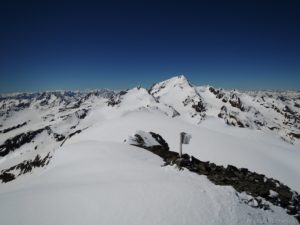 Hintere Hintereisspitze, Blick zur Weißkugel