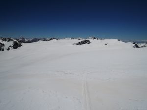 Blick zurück zu den Hintereisspitzen