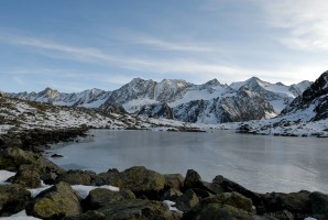 Rinnensee mit Eis