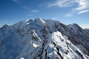 Gipfelgrat Hochsteller, Blick Richtung Hochferner