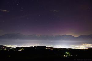 Nordlichter über Innsbruck