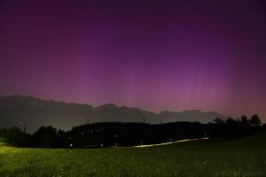 Nordlichter über Innsbruck