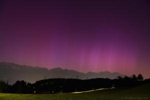 Nordlichter über Innsbruck